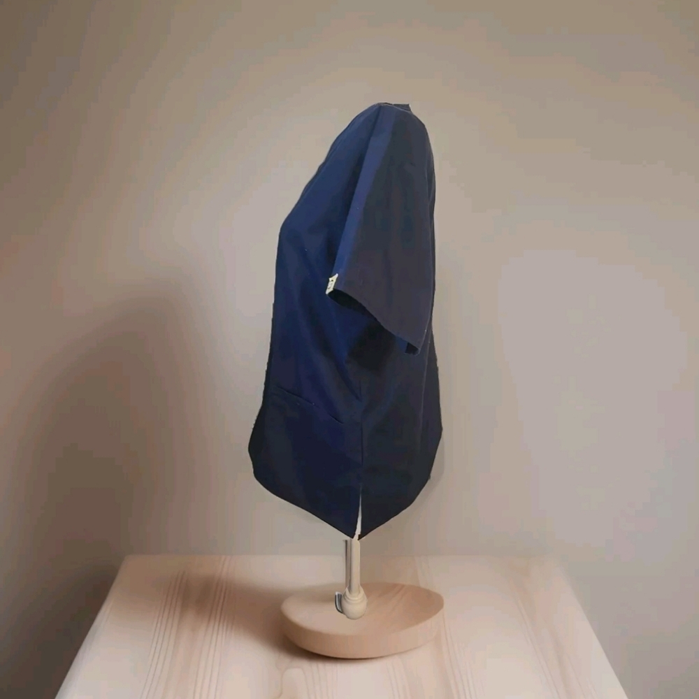 Wonderwink Scrub Top Women's M Navy   V-Neck - Picture 5 of 6